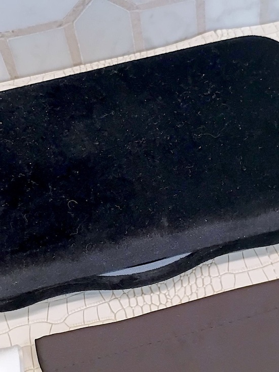 Rare Brand New Jumbo Size Black Velvet Sunglass Case w/ Pouch and Cloth main image 4
